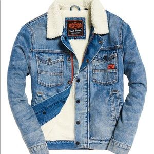 Superdry Denim Sherpa Jacket